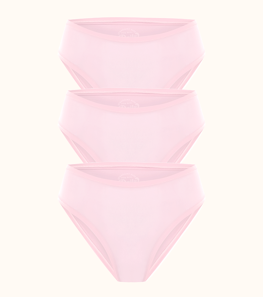 Daily Nuuds Classic Bikini — Pembe 3’lü