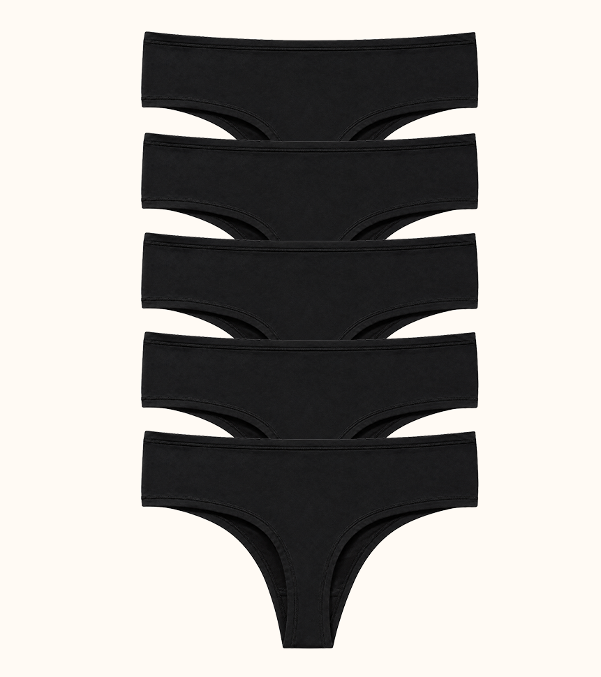Daily Nuuds Thong Siyah 5’li