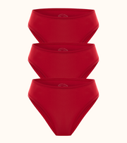 Daily Nuuds Classic Bikini — Kırmızı 3’lü