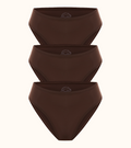 Daily Nuuds Classic Bikini — Kahve 3’lü
