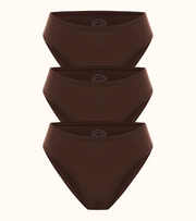 Daily Nuuds Classic Bikini — Kahve 3’lü