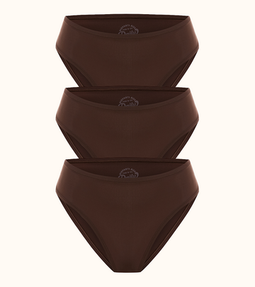 Daily Nuuds Classic Bikini — Kahve 3’lü