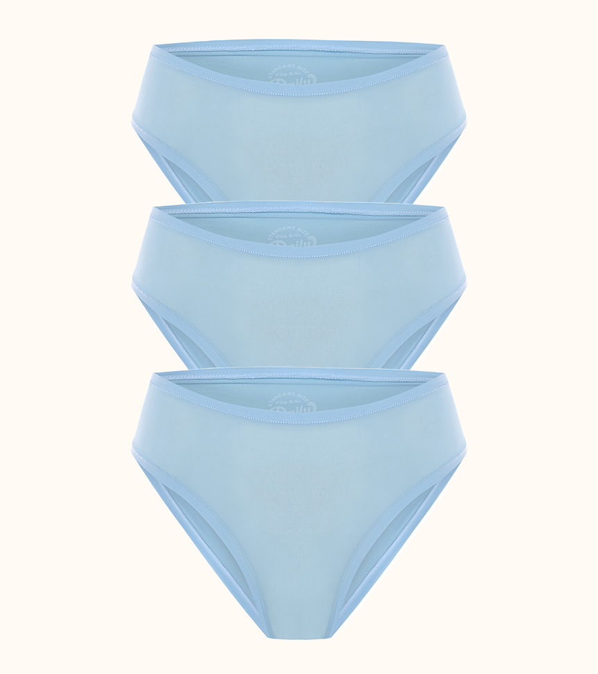 Daily Nuuds Classic Bikini — Mavi 3’lü