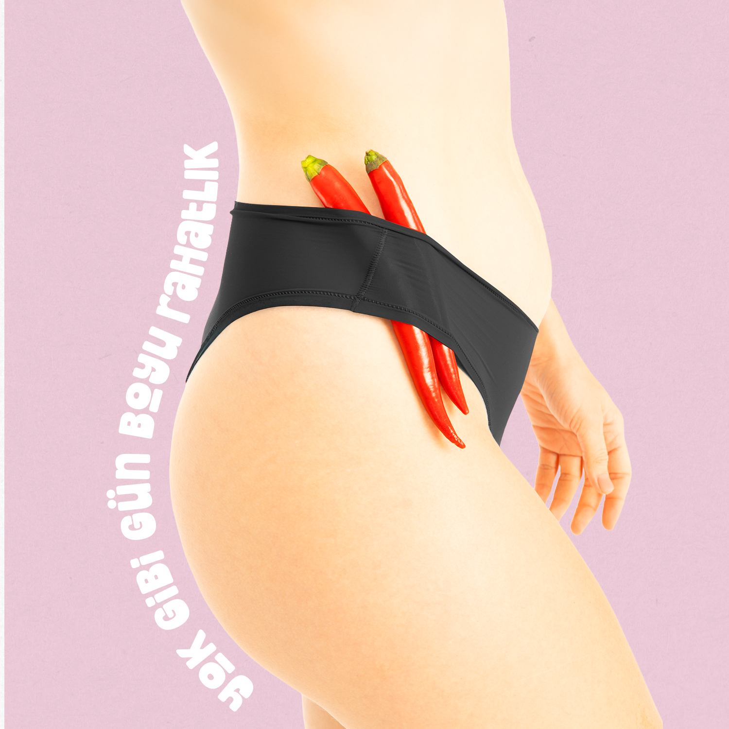 Ultra stretchy black underwear with second-skin feel by Serrano Markt
