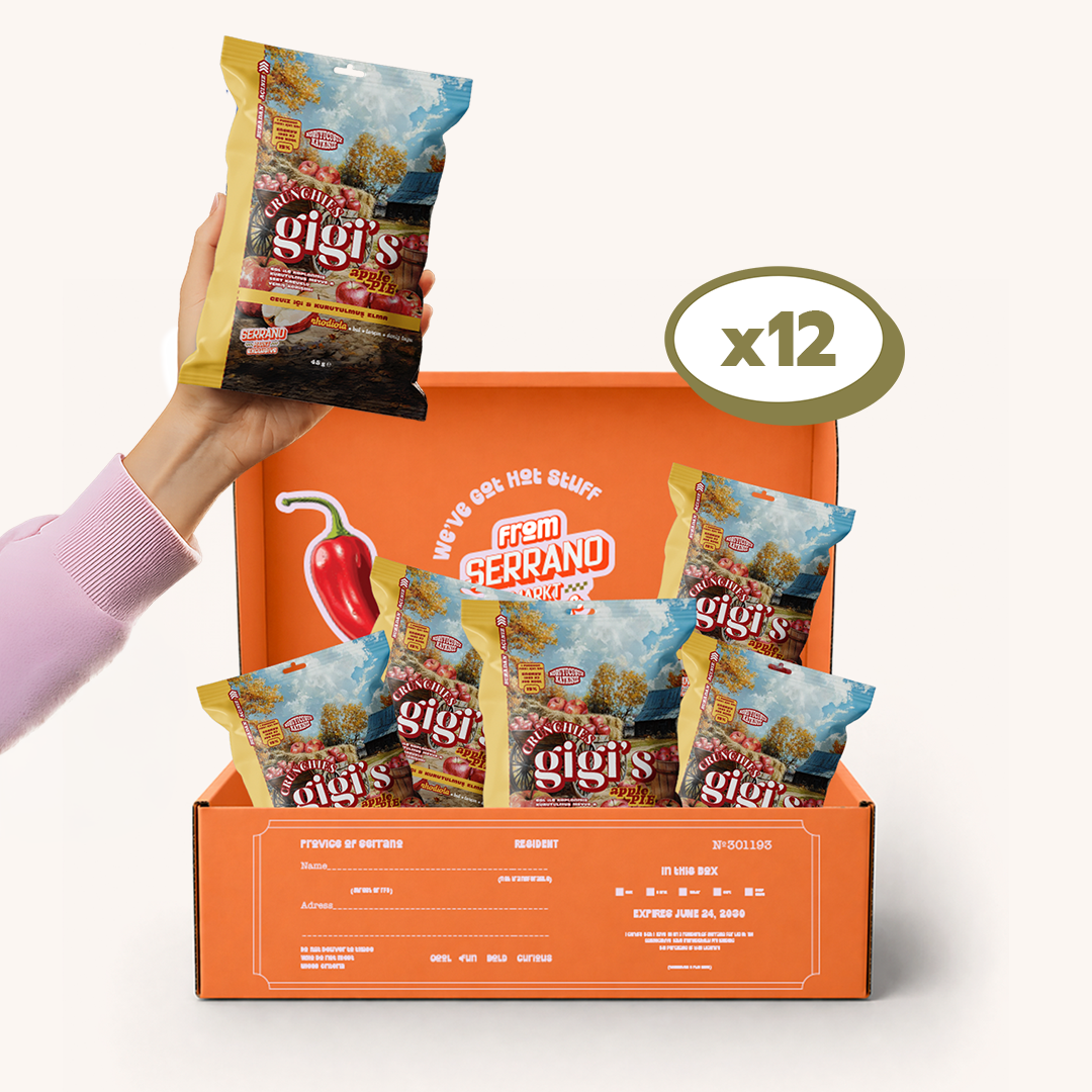 Gigi’s Crunchies |  Apple Pie (CEVİZ İÇİ - KURUTULMUŞ ELMA)  | 12’lİ