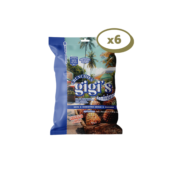 Gigi’s Crunchies | Dominicana (CAJU - HİNDİSTAN CEVİZİ - ANANAS) | 6’lİ