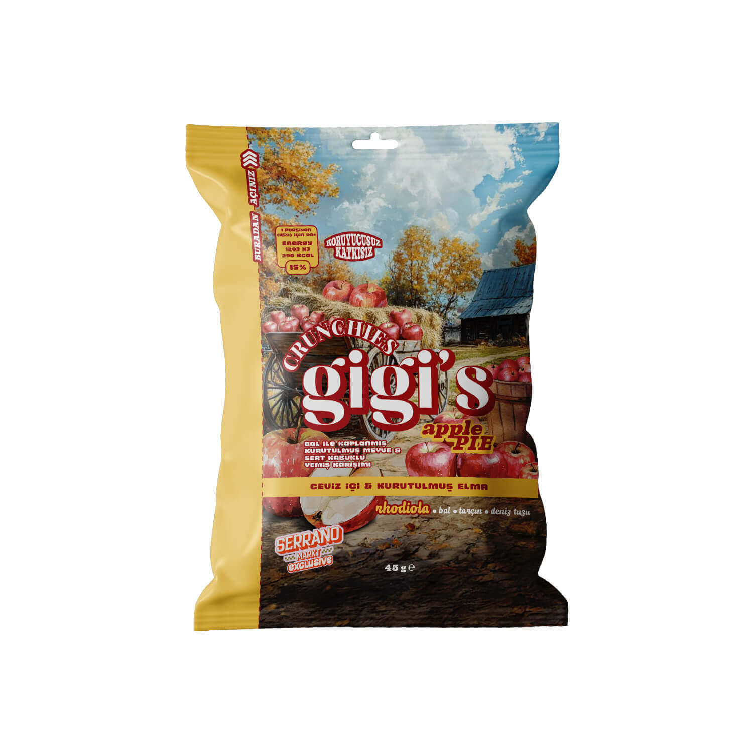 Gigi's Crunchies Apple Pıe - Markt Exclusive - 45g