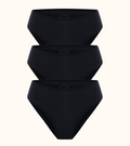 Daily Nuuds Classic Bikini — Siyah 3’lü